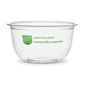 Pot Compostable en PLA "Bella pot" Transparent 250ml Ø9,6cm (1.000 Utés)