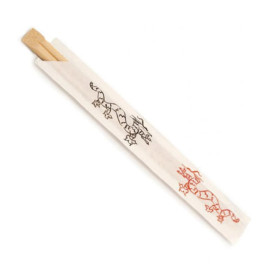 Baguettes Chinoises Bambou En sachet 200mm (100 Unités)