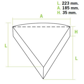 Part de Pizza à emporter (350 Unités)