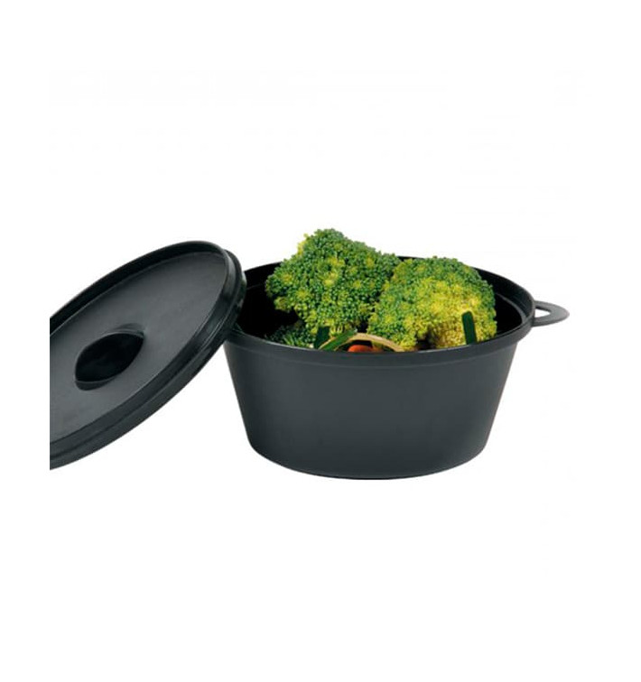 Verrine cocotte Noir avec Couvercle 15,6x10,1cm (6 Utés) Verrine cocotte Noir avec Couvercle 15,6x10,1cm (6 Utés)