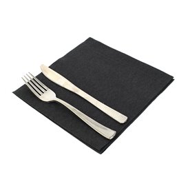 Serviette en Airlaid Noir 40x40cm