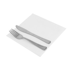 Serviette en Airlaid Blanche 40x40cm