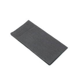 Serviette Kangourou Airlaid "Basic Gris" 33x40cm (30 Utés)