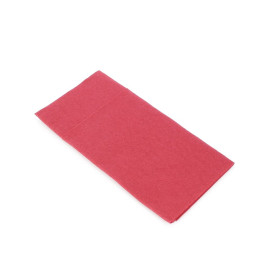 Serviette Kangourou en Airlaid Bordeaux 40x40cm (25 Unités)