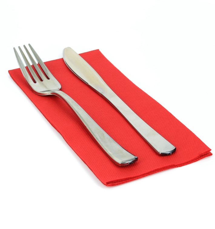 Serviette Papier Molletonnée 1/8 40X40 Rouge Serviette Papier Molletonnée 1/8 40X40 Rouge