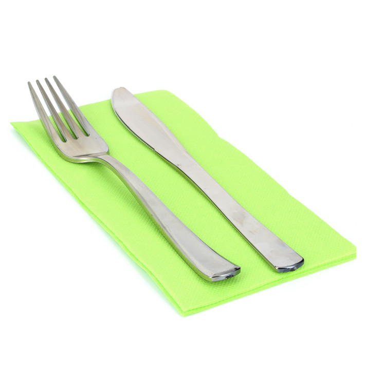 Serviette Papier Molletonnée 1/8 40X40 Pistache Serviette Papier Molletonnée 1/8 40X40 Pistache