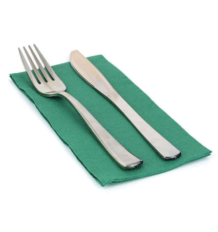 Serviette Papier Molletonnée 1/8 40X40 Vert Serviette Papier Molletonnée 1/8 40X40 Vert