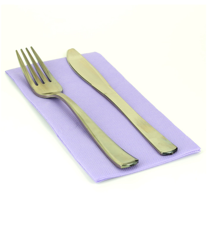Serviette Papier Molletonnée 1/8 40x40 Lilas Serviette Papier Molletonnée 1/8 40x40 Lilas
