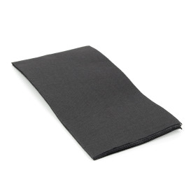 Serviette Papier Molletonnée 1/8 40x40 Noire (50 Unités)