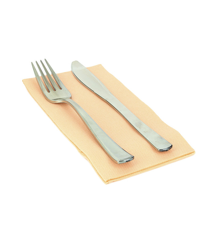 Serviette Papier Molletonnée 1/8 40X40 Saumon Serviette Papier Molletonnée 1/8 40X40 Saumon