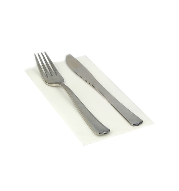 Serviette Papier Molletonnée 1/8 40x40 Blanc (50 Unités) Serviette Papier Molletonnée 1/8 40x40 Blanc (50 Unités)