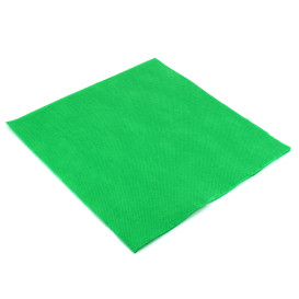 Serviette Papier Molletonnée 40x40 Vert (1.200 Utés)