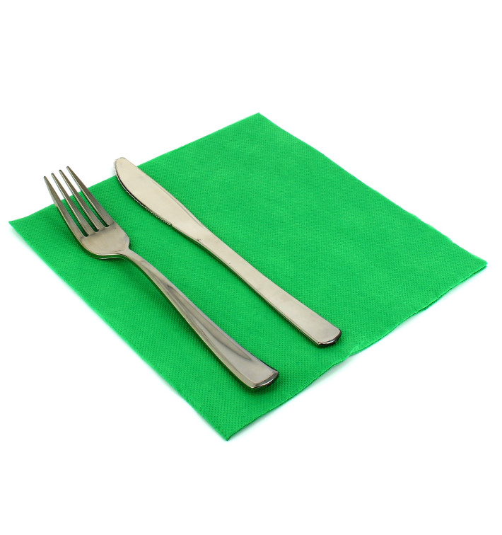 Serviette Papier Molletonnée 40x40 Vert Serviette Papier Molletonnée 40x40 Vert