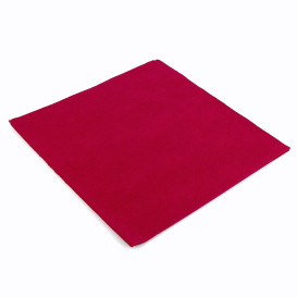 Serviette Papier Molletonnée 40x40 Bordeaux (50 Unités)