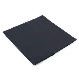 Serviette Papier Molletonnée 40x40 Noire (50 Unités)