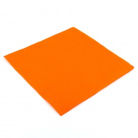 Serviette Papier Molletonnée 40x40 Orange (1.200 Utés)