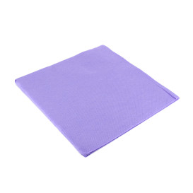 Serviette Papier Molletonnée 40x40 Lilas (1.200 Utés)