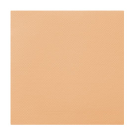 Serviette Papier Molletonnée 40X40 Saumon 