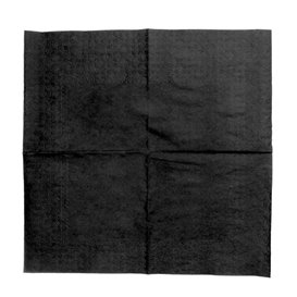 Serviette Papier à Cocktail 20x20cm Noire (100 Unités)