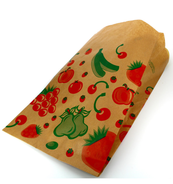 Sac Fruit Kraft 18+10x28cm Sac Fruit Kraft 18+10x28cm