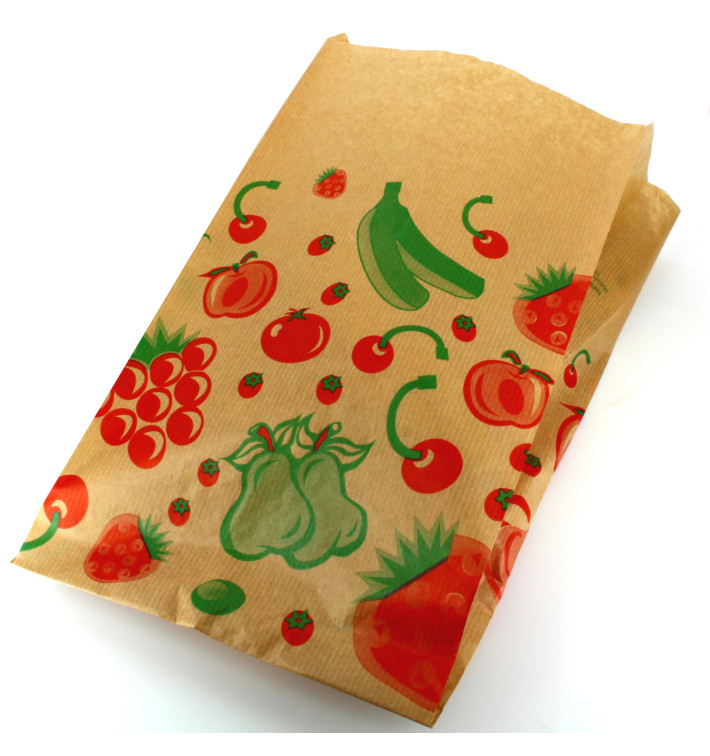 Sac Fruit Kraft 22+12x36cm Sac Fruit Kraft 22+12x36cm