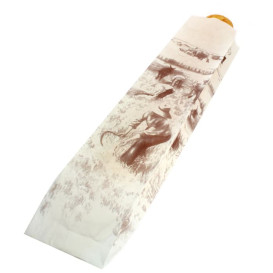 Sac Papier Blanc "Siega" 9+5x50cm (1000 Utés)