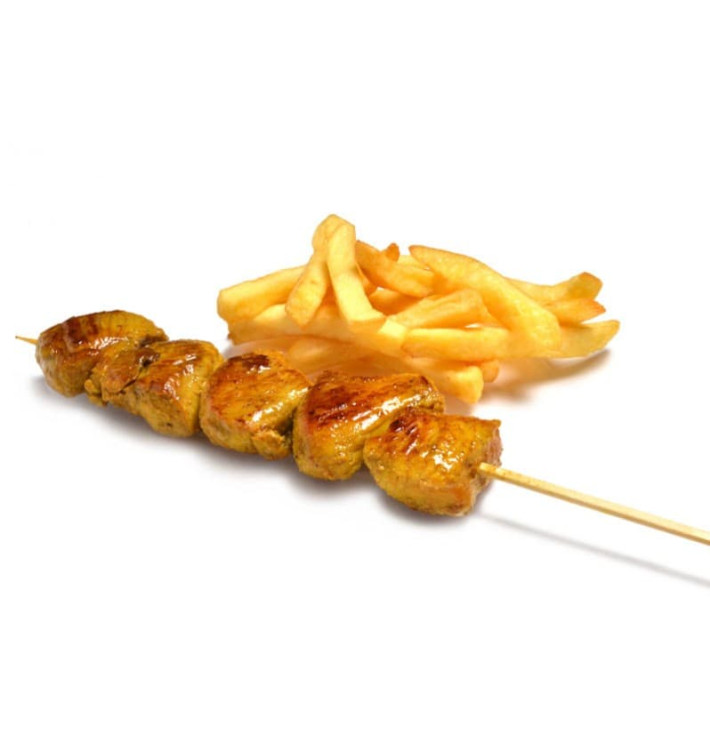 Pique à Brochette en Bois de Bouleau 250mm (10000 Utés) Pique à Brochette en Bois de Bouleau 250mm (10000 Utés)